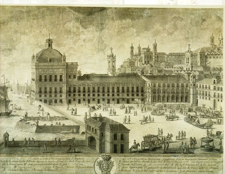 Praça do Comércio em 1740
